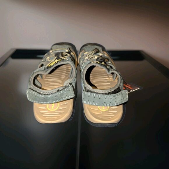 Flarut Mens Sport Sandals Outdoor Hiking Water Closed Toe Blue Size 9 - Picture 4 of 7